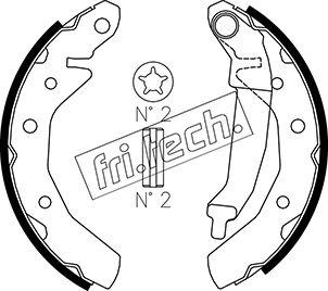 Fri.Tech. 1027.001 - Brake Shoe Set autospares.lv