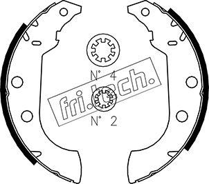 Fri.Tech. 1079.186 - Brake Shoe Set autospares.lv