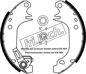 Fri.Tech. 1079.180Y - Brake Shoe Set autospares.lv