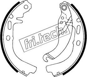 Fri.Tech. 1073.161 - Brake Shoe Set autospares.lv