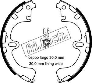 Fri.Tech. 1115.303 - Brake Shoe Set autospares.lv