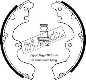 Fri.Tech. 1115.295 - Brake Shoe Set autospares.lv