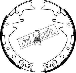 Fri.Tech. 1115.249 - Brake Shoe Set autospares.lv