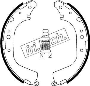 Fri.Tech. 1115.268 - Brake Shoe Set autospares.lv