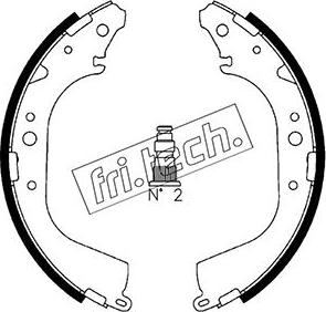 Fri.Tech. 1115.288 - Brake Shoe Set autospares.lv