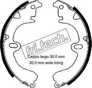 Fri.Tech. 1115.274 - Brake Shoe Set autospares.lv