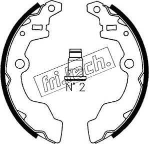 Fri.Tech. 1111.236 - Brake Shoe Set autospares.lv