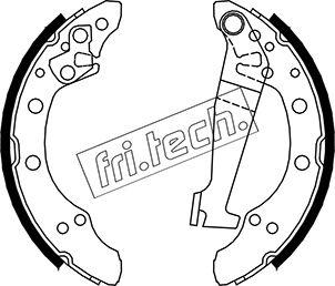 Fri.Tech. 1124.274 - Brake Shoe Set autospares.lv