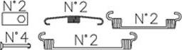 Fri.Tech. 139.0 - Accessory Kit, brake shoes autospares.lv