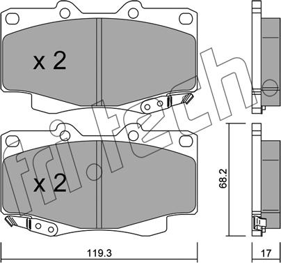 Fri.Tech. 131.1 - Accessory Kit, brake shoes autospares.lv