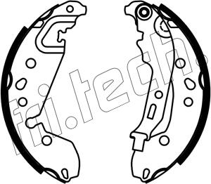 Fri.Tech. 1253.667 - Brake Shoe Set autospares.lv