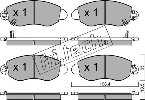 Fri.Tech. 329.0 - Brake Pad Set, disc brake autospares.lv