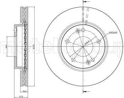 Fri.Tech. BD0919 - Brake Disc autospares.lv