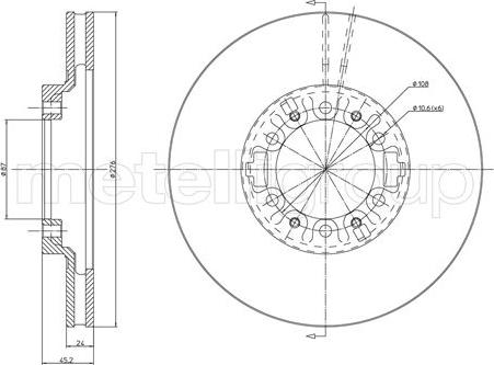 Fri.Tech. BD0917 - Brake Disc autospares.lv