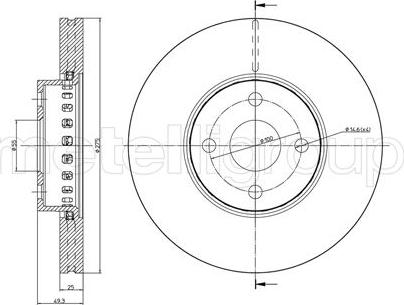 Rotinger RT 1423 T5 - Brake Disc autospares.lv