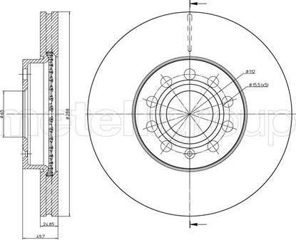 Fri.Tech. BD0932 - Brake Disc autospares.lv