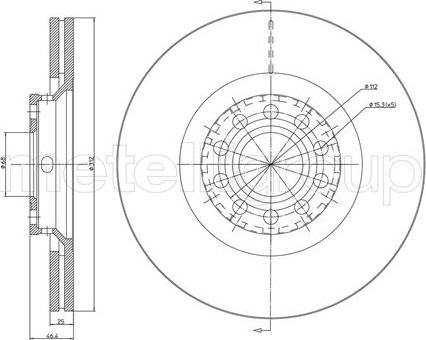 Fri.Tech. BD0925 - Brake Disc autospares.lv