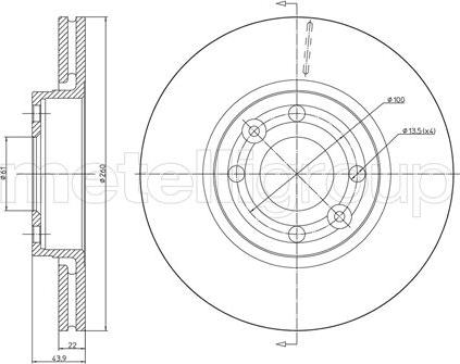 Fri.Tech. BD0972 - Brake Disc autospares.lv