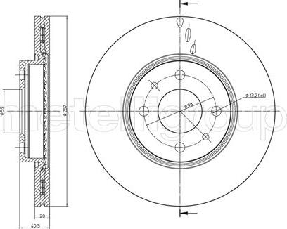 Fri.Tech. BD0498 - Brake Disc autospares.lv