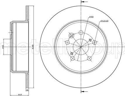 Fri.Tech. BD0448 - Brake Disc autospares.lv