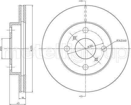 Fri.Tech. BD0458 - Brake Disc autospares.lv