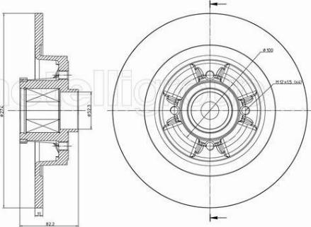 Fri.Tech. BD0415 - Brake Disc autospares.lv