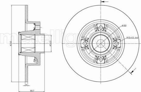 Fri.Tech. BD0416 - Brake Disc autospares.lv