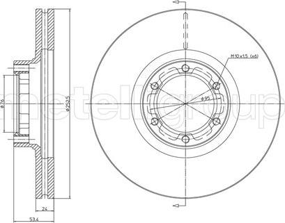 Fri.Tech. BD0486 - Brake Disc autospares.lv