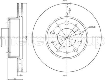 Fri.Tech. BD0547 - Brake Disc autospares.lv