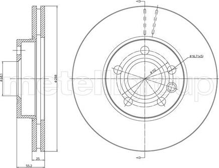 Fri.Tech. BD0503 - Brake Disc autospares.lv