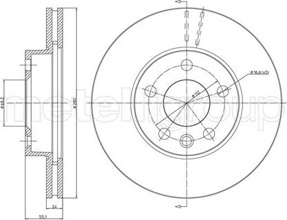 Fri.Tech. BD0531 - Brake Disc autospares.lv