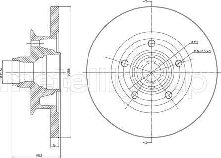 Fri.Tech. BD0578 - Brake Disc autospares.lv