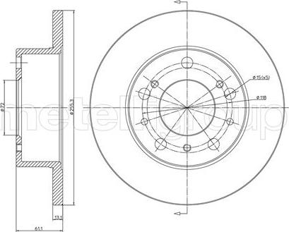 Fri.Tech. BD0645 - Brake Disc autospares.lv