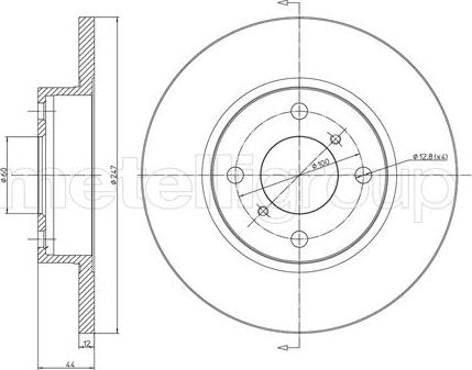 Fri.Tech. BD0659 - Brake Disc autospares.lv