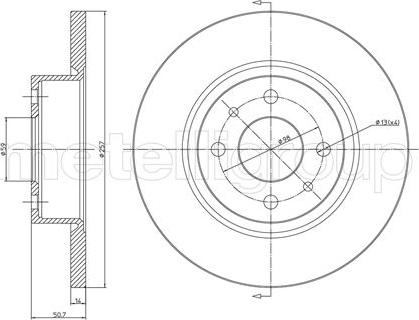 Fri.Tech. BD0651 - Brake Disc autospares.lv