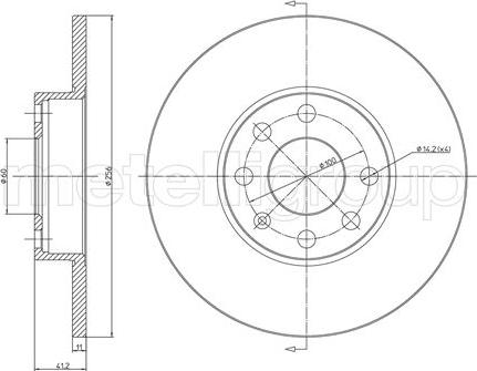 Fri.Tech. BD0658 - Brake Disc autospares.lv