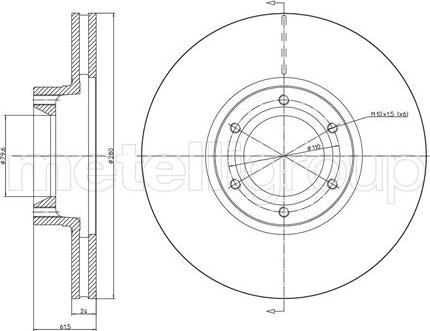 Fri.Tech. BD0665 - Brake Disc autospares.lv