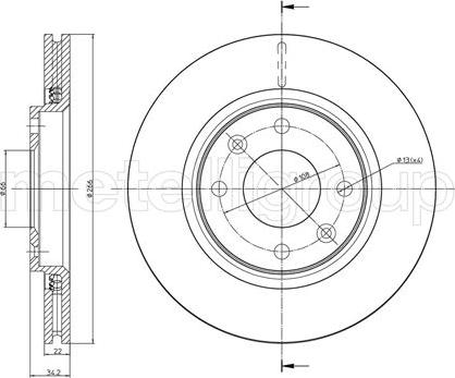 Fri.Tech. BD0666 - Brake Disc autospares.lv