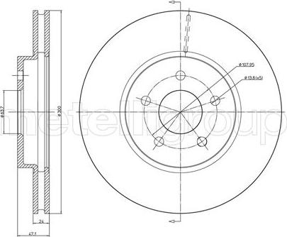 Fri.Tech. BD0663 - Brake Disc autospares.lv