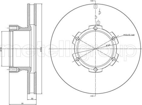 Fri.Tech. BD0603 - Brake Disc autospares.lv