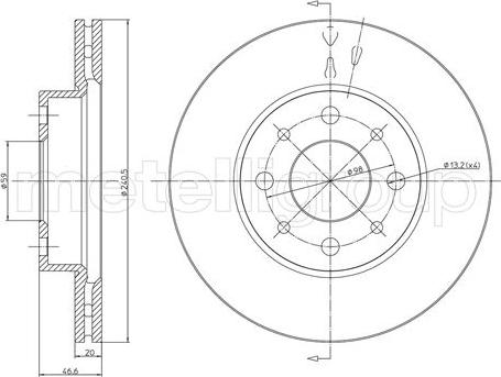 Fri.Tech. BD0686 - Brake Disc autospares.lv