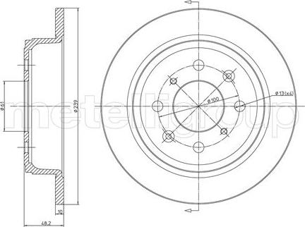 Fri.Tech. BD0051 - Brake Disc autospares.lv