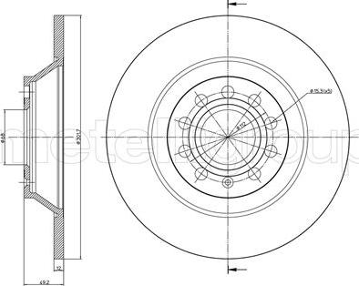 Fri.Tech. BD0069 - Brake Disc autospares.lv