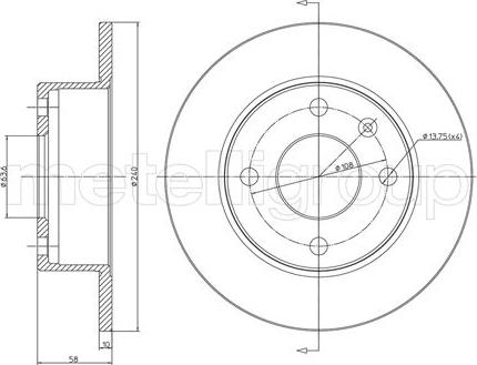 Fri.Tech. BD0007 - Brake Disc autospares.lv