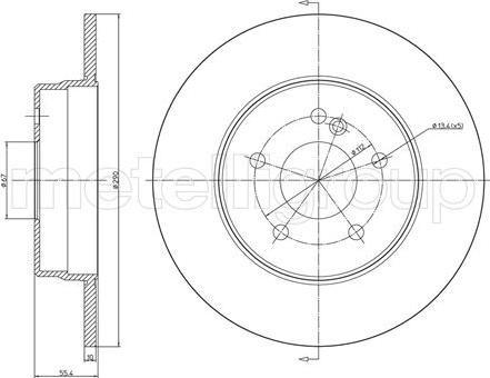 Fri.Tech. BD0152 - Brake Disc autospares.lv