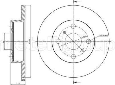 Fri.Tech. BD0160 - Brake Disc autospares.lv