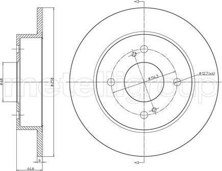 Fri.Tech. BD0102 - Brake Disc autospares.lv