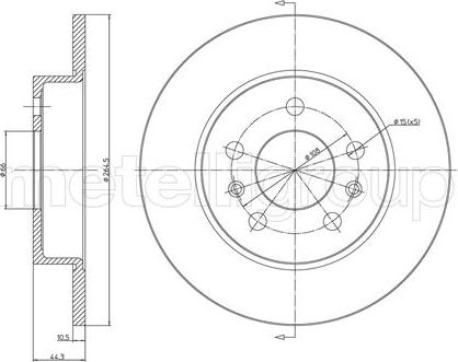 Fri.Tech. BD0180 - Brake Disc autospares.lv