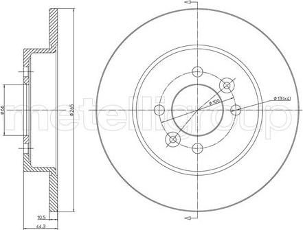 Fri.Tech. BD0181 - Brake Disc autospares.lv