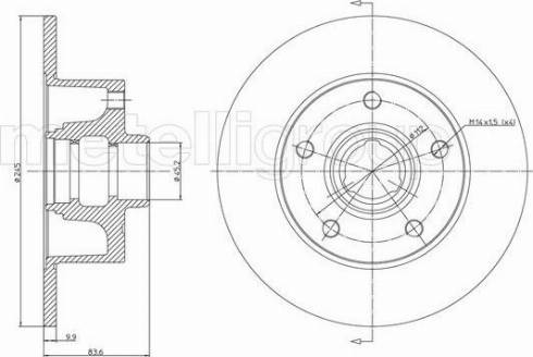 Fri.Tech. BD0188 - Brake Disc autospares.lv